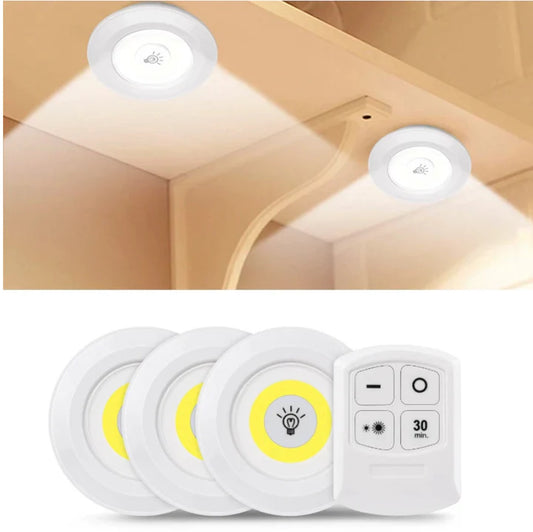 LUZ LED PRO ® SET X 3 INALAMBRICA CON CONTROL- ENVIO GRATIS