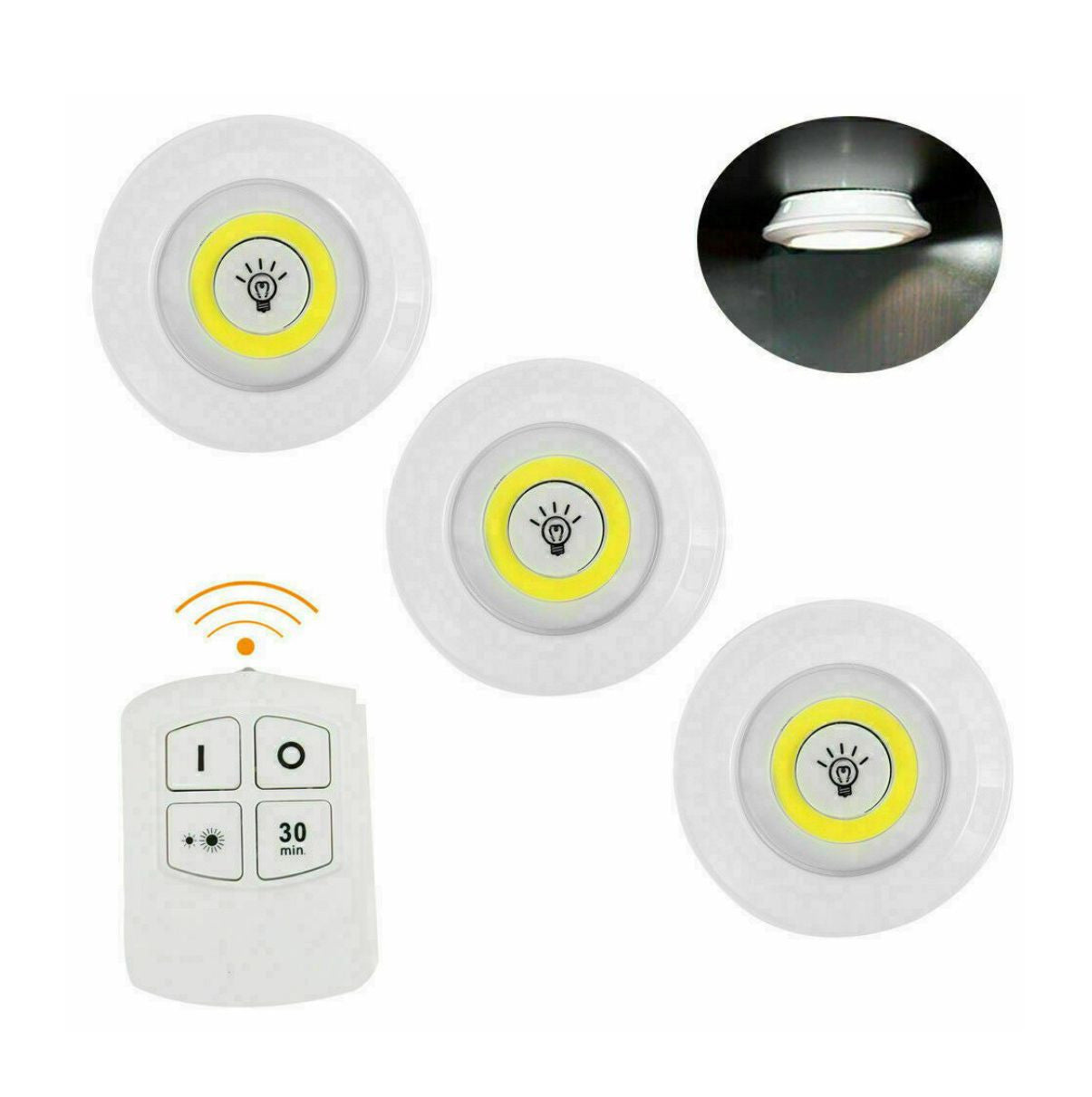 LUZ LED PRO ® SET X 3 INALAMBRICA CON CONTROL- ENVIO GRATIS